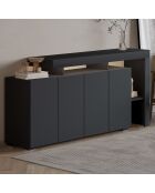 Consola Beliz antracita - 170x80x35 cm
