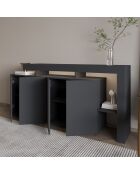 Consola Beliz antracita - 170x80x35 cm