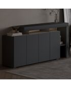 Consola Beliz antracita - 170x80x35 cm