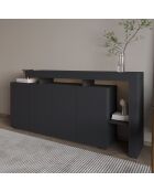 Consola Beliz antracita - 170x80x35 cm