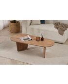 Couchtisch Ovalis aus Atlantikkiefer - 130x40x65 cm