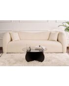 Aeris Couchtisch schwarz/Rauchholz - 75x35x75 cm