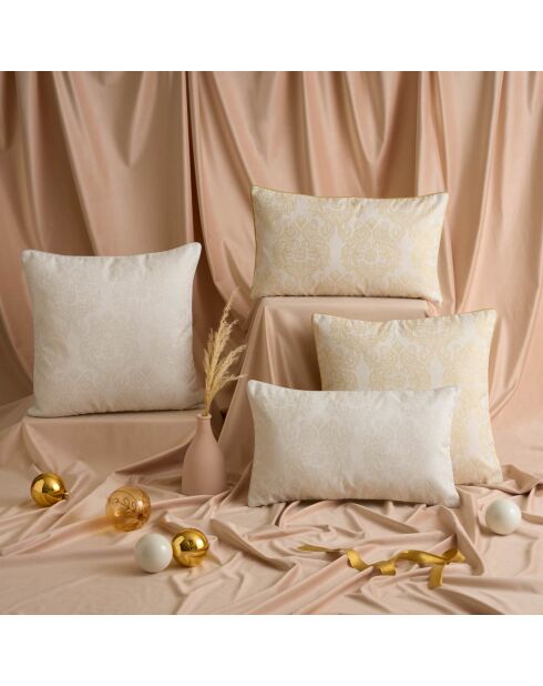 Dekoratives Schneekissen Gold - 45x45 cm