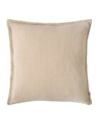 Coussin décoratif en coton Eldorado beige - 45x45 cm