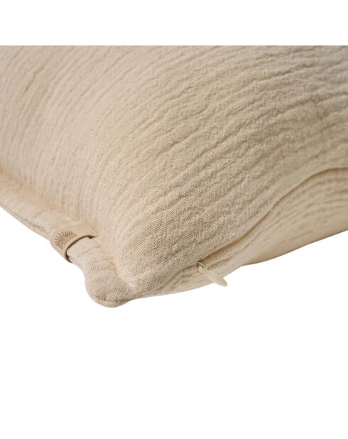 Coussin décoratif en coton Eldorado beige - 45x45 cm