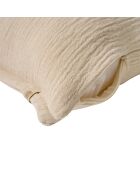 Coussin décoratif en coton Eldorado beige - 45x45 cm