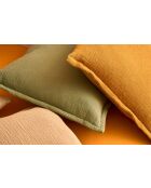 Coussin décoratif en coton Eldorado beige - 45x45 cm
