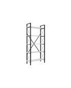 Librería Siena blanco/negro - 90x180x34 cm