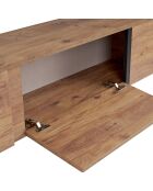 Onera Fernsehtisch aus Atlantikkiefer/Schwarz - 180x50x30 cm