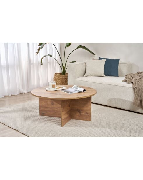 Mesita Soleil Atlantic de pino - 90x40x90 cm