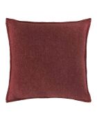 Cojín decorativo marsala de bambú - 45x45 cm