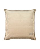 Coussin décoratif en velours Gemma beige - 45x45 cm