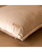 Coussin décoratif en velours Gemma beige - 45x45 cm