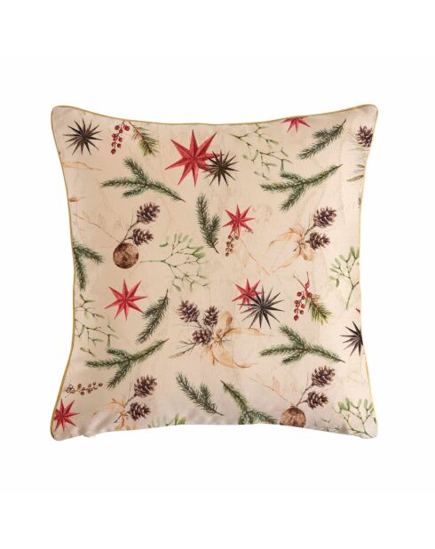 Coussin décoratif en coton Claus multicolore - 45x45 cm