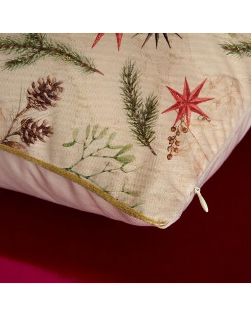 Coussin décoratif en coton Claus multicolore - 45x45 cm