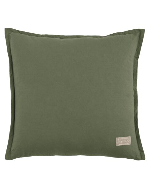 Cloe groen katoenen sierkussen - 45x45 cm