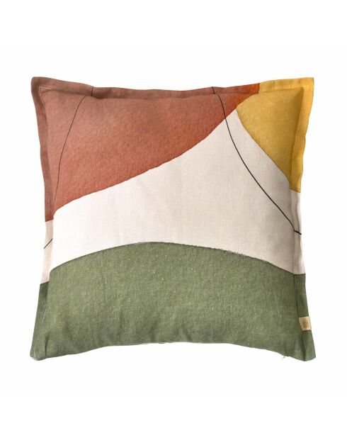 Coussin décoratif en lin Kanvas tuile - 45x45 cm