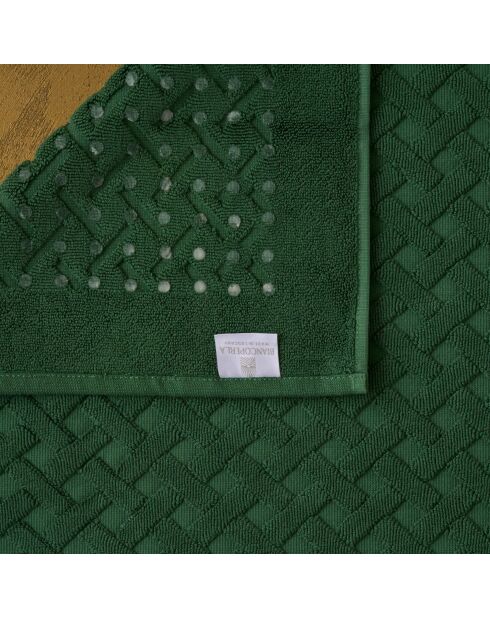 Set da bagno Elisa in cotone verde - 8 pezzi