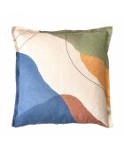 Coussin décoratif en lin Kanvas tableau noir - 45x45 cm