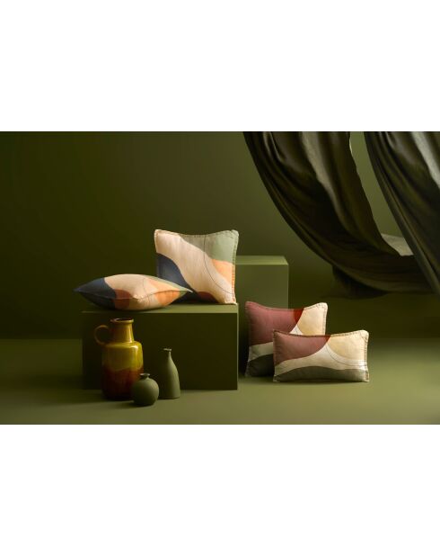 Coussin décoratif en lin Kanvas tableau noir - 45x45 cm