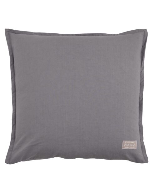 Decoratief kussen van grijs katoen Cloe - 45x45 cm