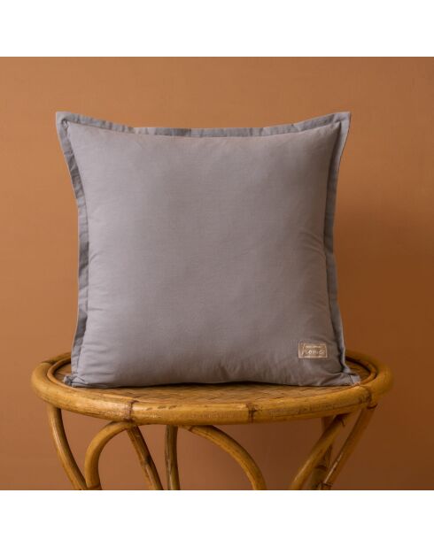 Decoratief kussen van grijs katoen Cloe - 45x45 cm