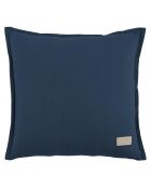 Cloe blauw katoenen sierkussen - 45x45 cm