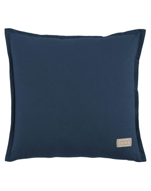 Cloe blauw katoenen sierkussen - 45x45 cm