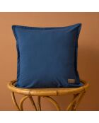 Cloe blauw katoenen sierkussen - 45x45 cm