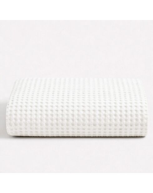 Serviette de douche en coton Milo blanc - 100x150 cm