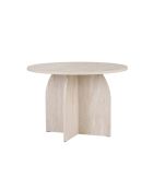 Travertijn eettafel Bloom - 110x75x110 cm