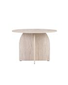 Travertijn eettafel Bloom - 110x75x110 cm