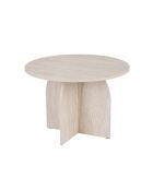 Travertijn eettafel Bloom - 110x75x110 cm