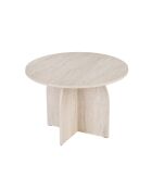 Travertijn eettafel Bloom - 110x75x110 cm