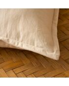 Coussin décoratif en coton Cloe beige - 45x45 cm
