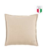Coussin décoratif en coton Cloe beige - 45x45 cm