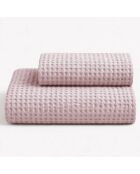 Lot de 2 serviettes éponges visage , invité en coton Milo incense - 110x60 + 60x40 cm