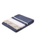 Plaid en laine Artico denim - 170x130 cm