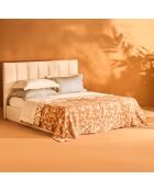 Dessus de lit en coton Samira ocre - 260x260 cm