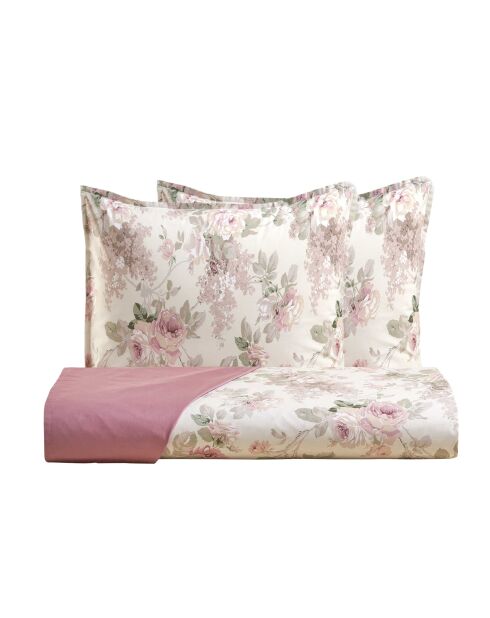 Sanderson Bettdeckenset aus Baumwolle, rosa