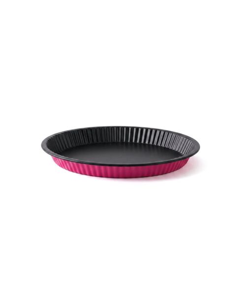 Moule à tarte noir / fuschia - 28cm