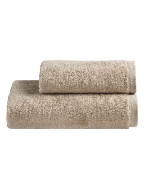 Lot de 2 serviettes éponges visage , invité Oasi beach - 110x60 + 60x40 cm