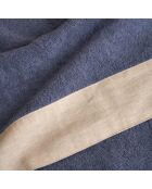 Set aus 2 Gesichts- und Gästetüchern Jeansblau gewaschen - 110x60 + 60x40 cm