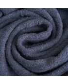 Set aus 2 Gesichts- und Gästetüchern Jeansblau gewaschen - 110x60 + 60x40 cm