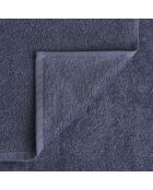 Set aus 2 Gesichts- und Gästetüchern Jeansblau gewaschen - 110x60 + 60x40 cm