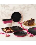 Set 4 pièces noir / fuschia