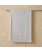 Serviette de douche en coton Elisa huître - 100x150 cm