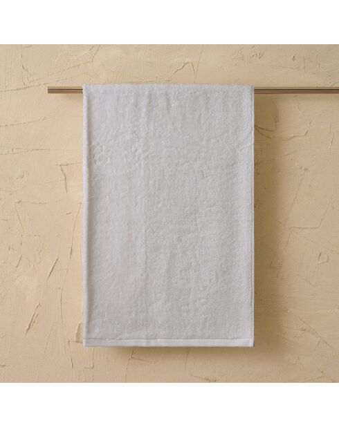 Serviette de douche en coton Elisa huître - 100x150 cm