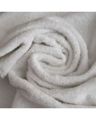 Serviette de douche en coton Elisa huître - 100x150 cm