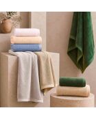 Serviette de douche en coton Elisa huître - 100x150 cm